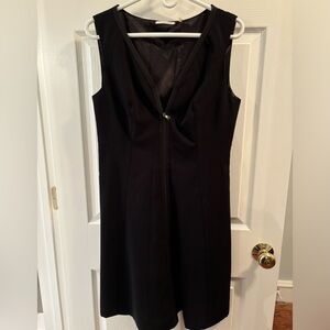 Tahari Black Dress with Zipper